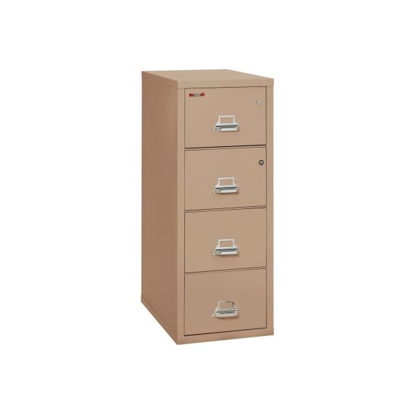 Fire King Fireking Fireproof 4 Drawer Vertical Safe-In-File Legal 20-13/16"Wx31-9/16"Dx52-3/4"H Tan 4-2131-CTNSF - main